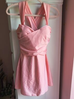 Pink Swim Dress Swimsuit